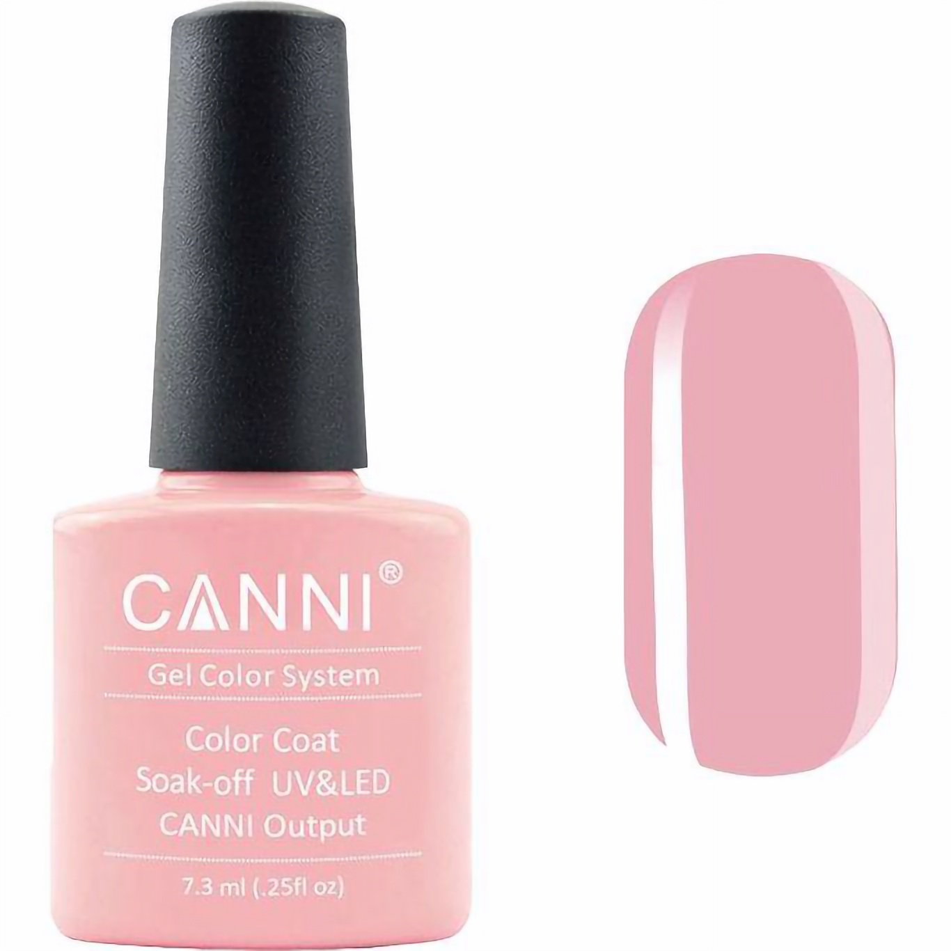 Гель-лак Canni Color Coat Soak-off UV&LED 65 темний бежево-рожевий 7.3 мл - фото 1