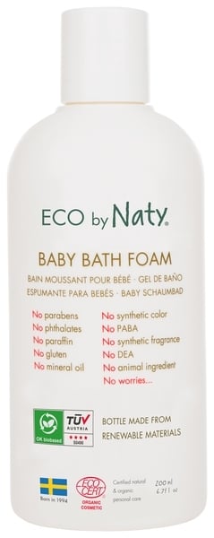 Органическая пена для ванны Eco by Naty, детская, 200 мл - фото 1
