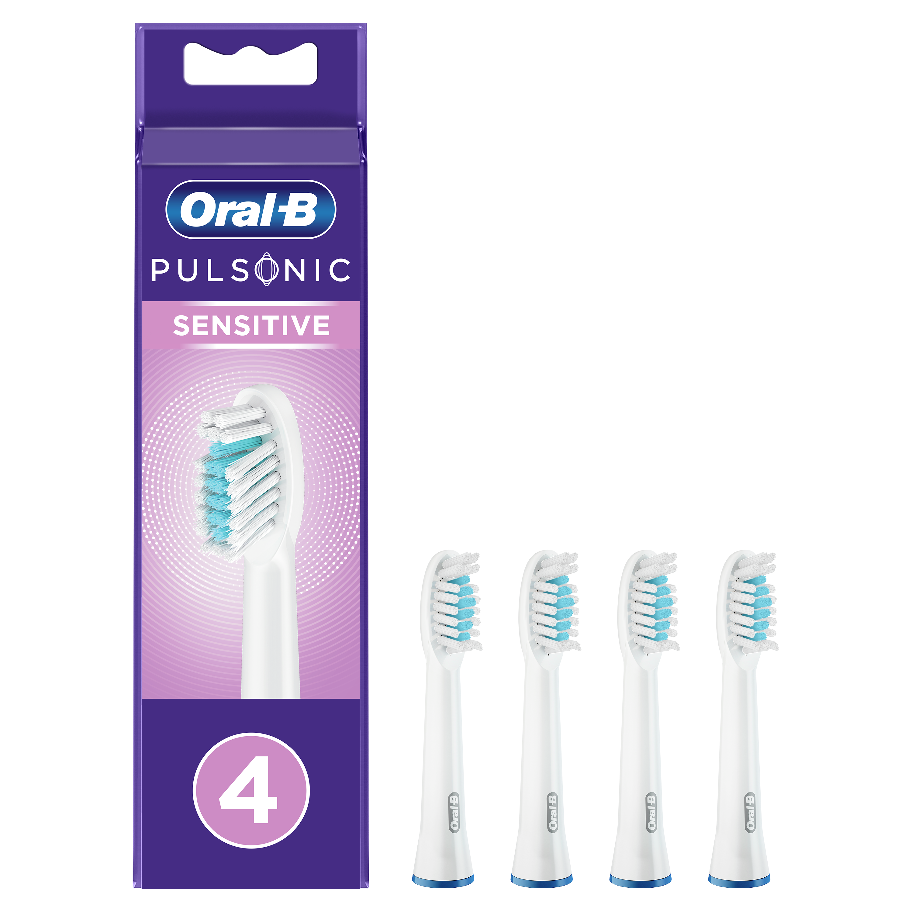 Насадки для электрической зубной щётки Oral-B Pulsonic Sensitive, 4 шт. - фото 1