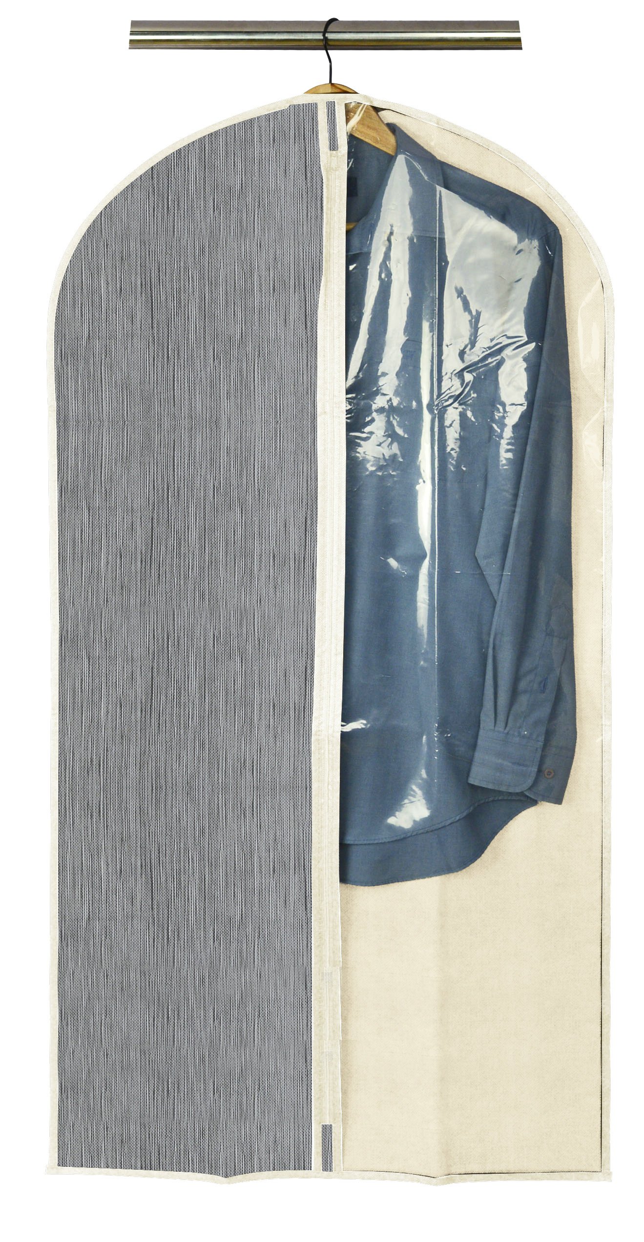 Чехол для одежды Handy Home, серый, 60х137 см (ASH-07) - фото 1
