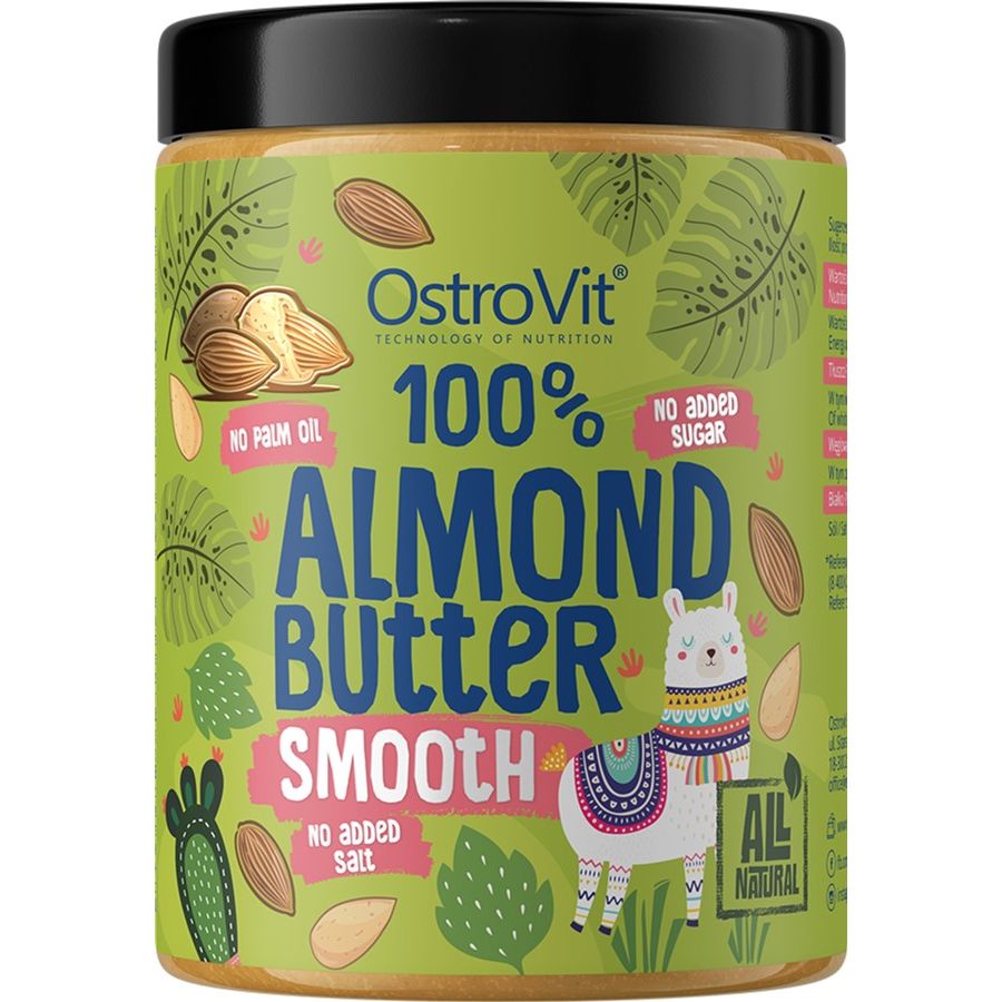 Мигдальна паста OstroVit 100% Almond Butter smooth 1000 г - фото 1