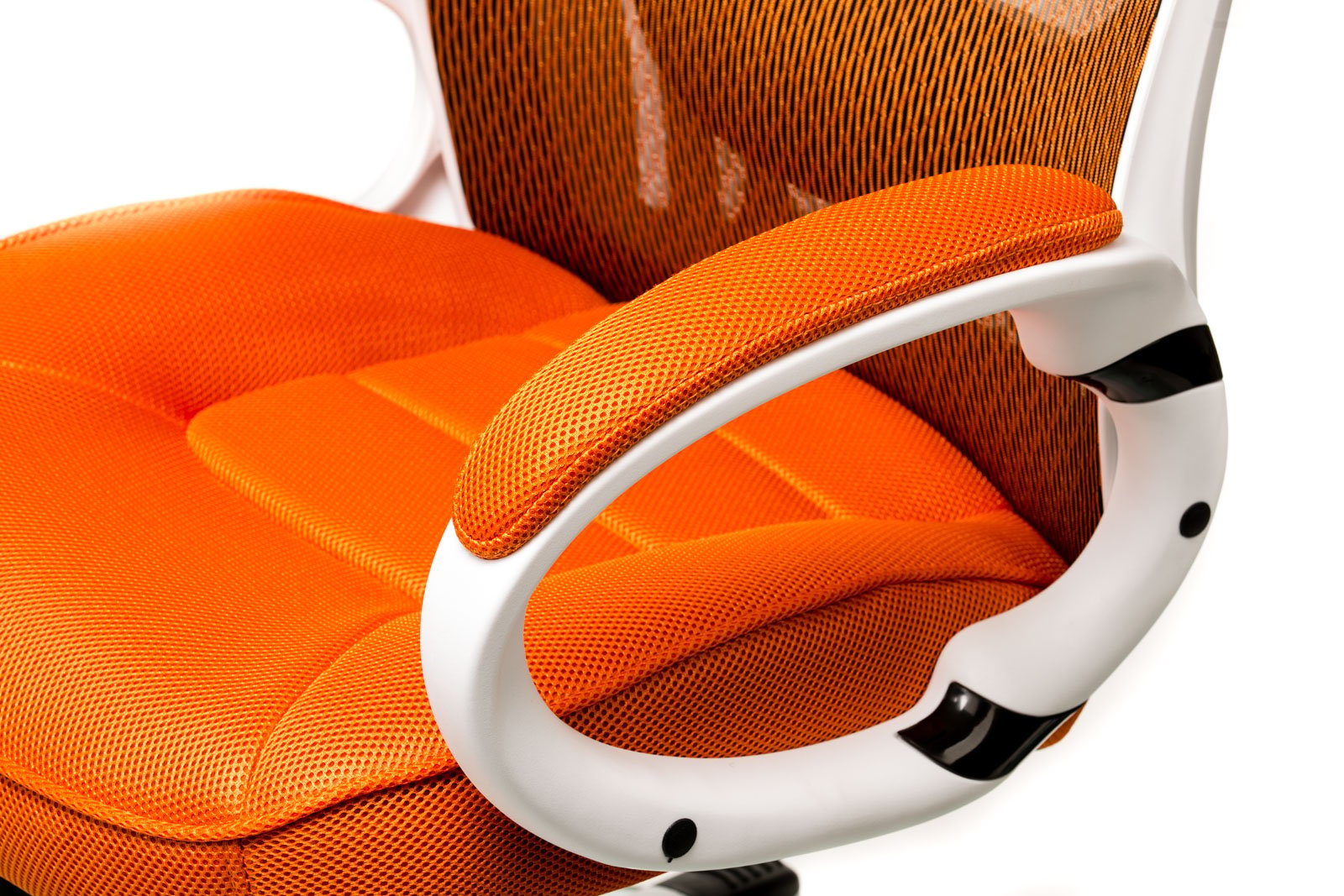 Крісло офісне Special4you Briz помаранчевий з білим (E0895) - фото 8