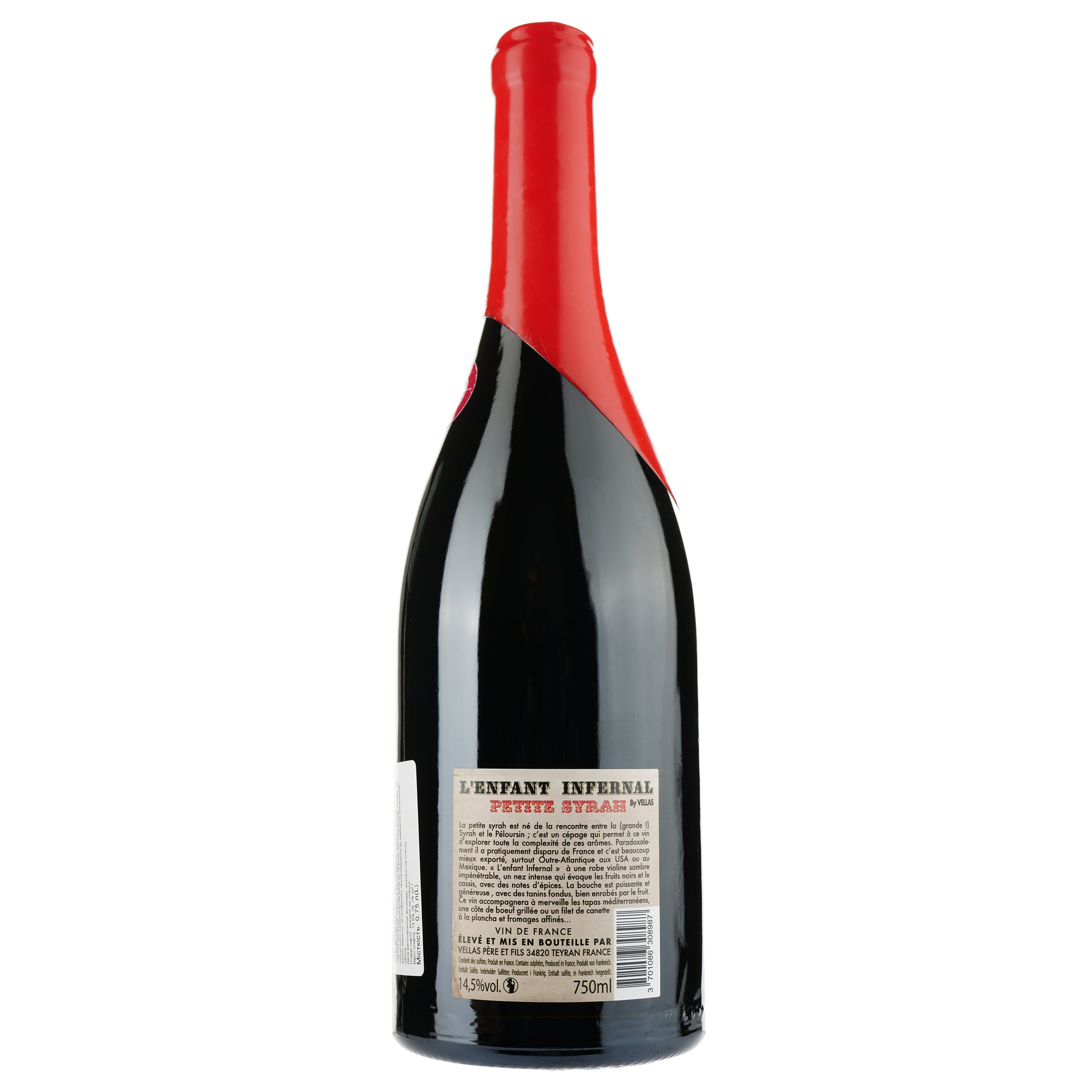Вино L'enfant Infernal 2020 Vin de France, червоне, сухе, 0,75 л - фото 2