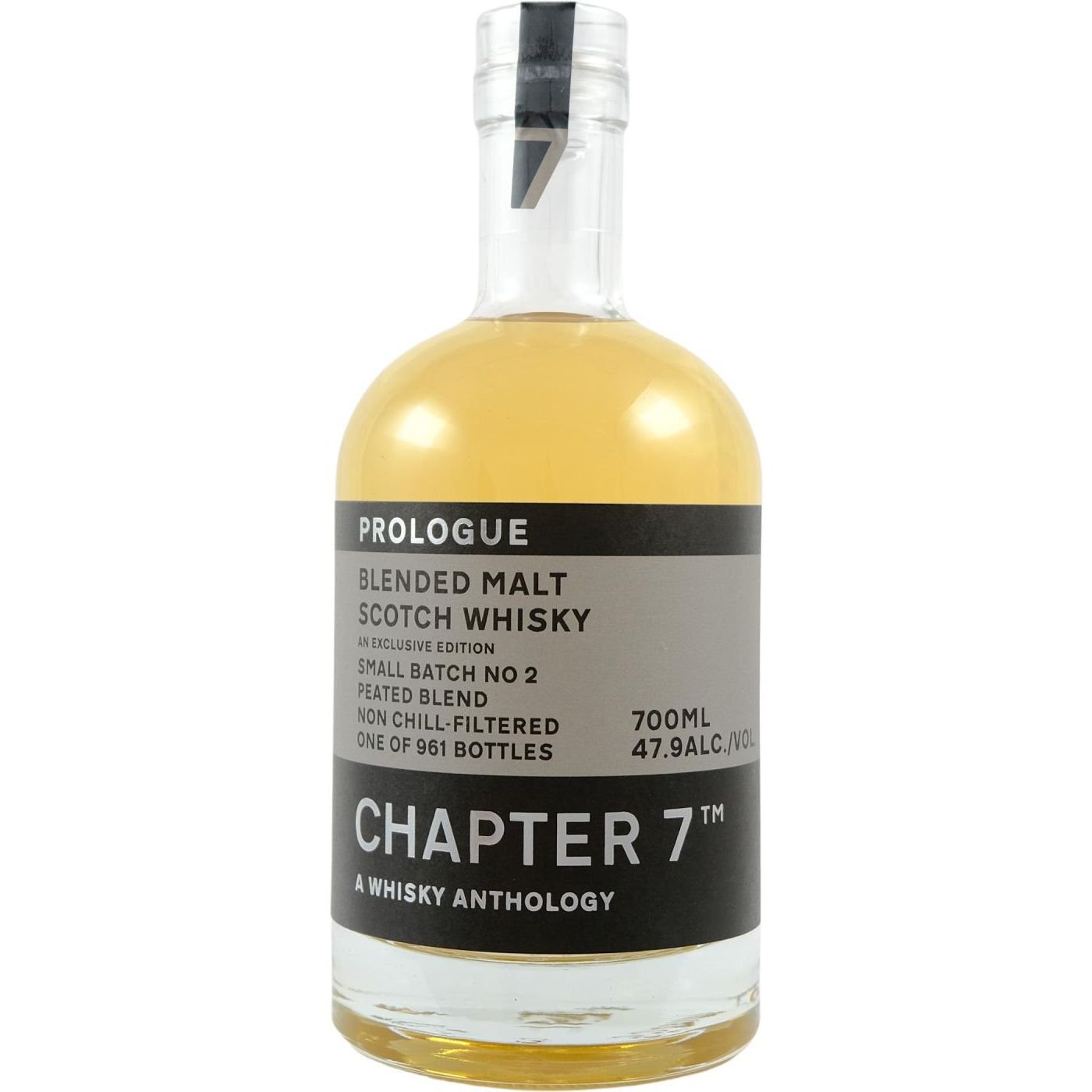 Виски Chapter 7 Prologue Peated Blended Malt Scotch Small Batch №2 47.9% 0.7 л - фото 1