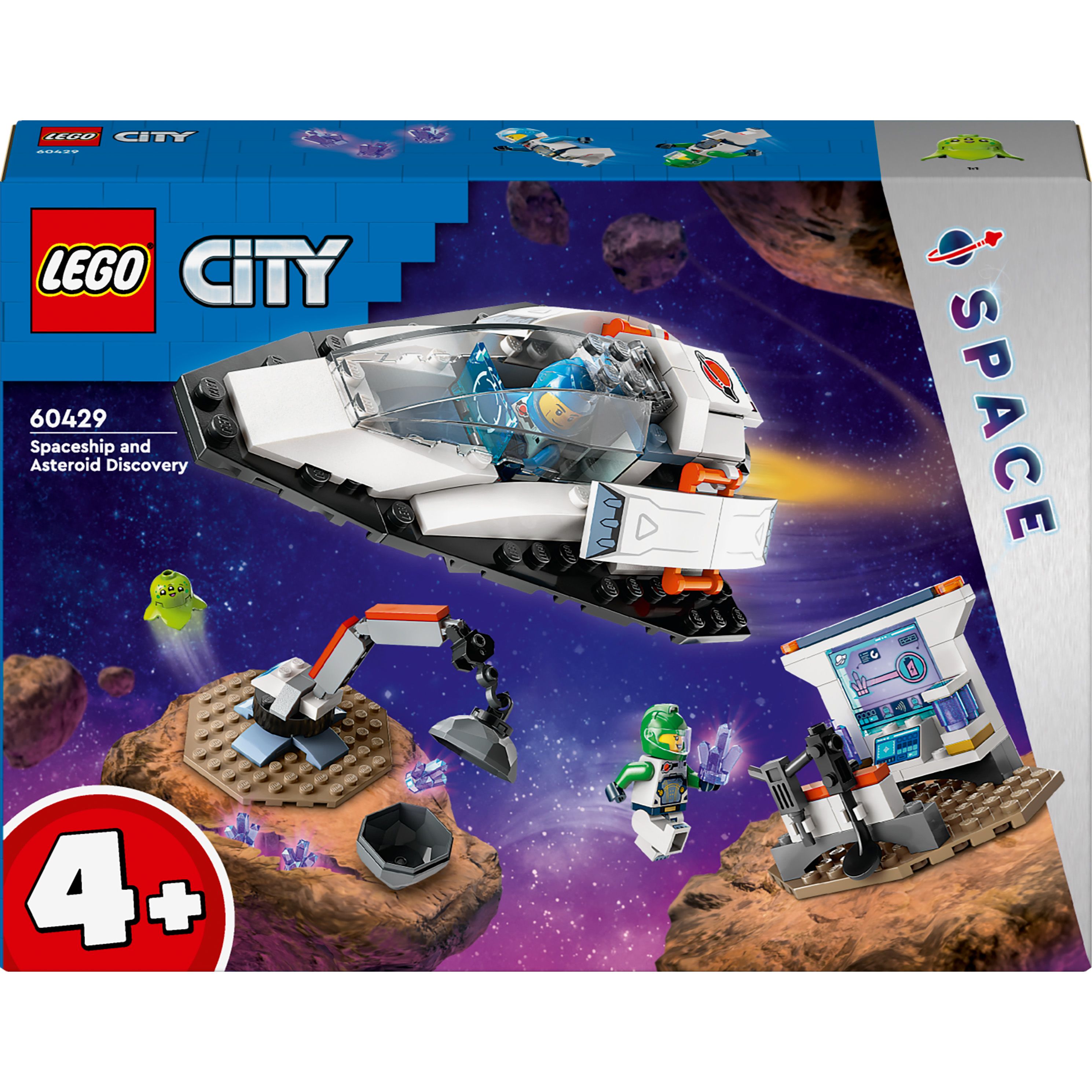 Конструктор LEGO City Космический корабль и исследование астероида 126 детали (60429) - фото 1