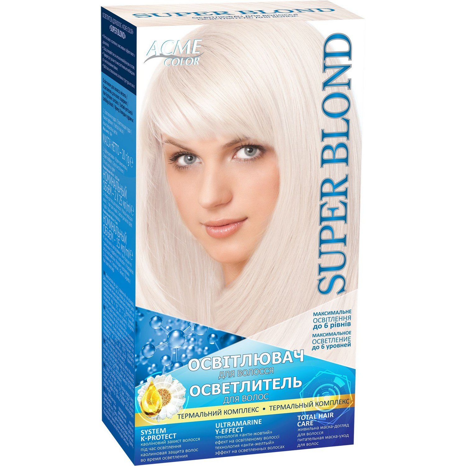 Осветлитель для волос Acme Color Super Blond, 85 г - фото 1