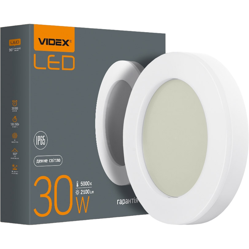 Світильник Videx LED Art IP65 30W 5000K круглий (VL-BHFR-305) - фото 1