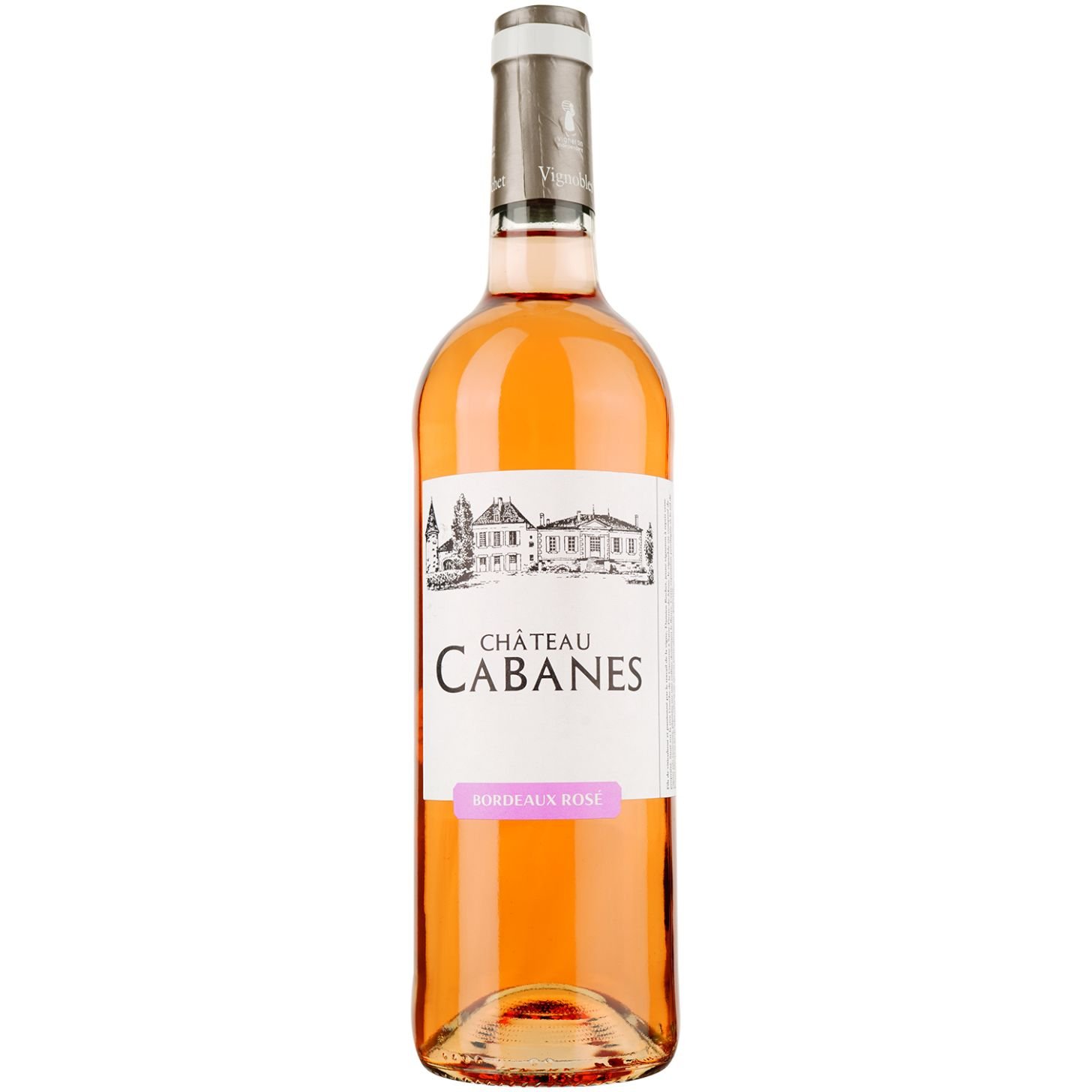 Вино Chateau Cabanes AOP Bordeaux, розовое, сухое, 0,75 л - фото 1