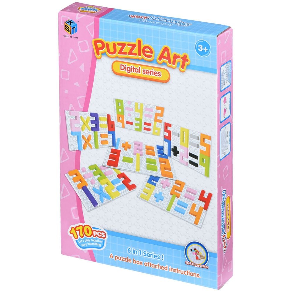 Фото - Пазли й мозаїки Same Toy Пазл-мозаїка  Puzzle Art Didgital series Цифри, 170 елементів (599 