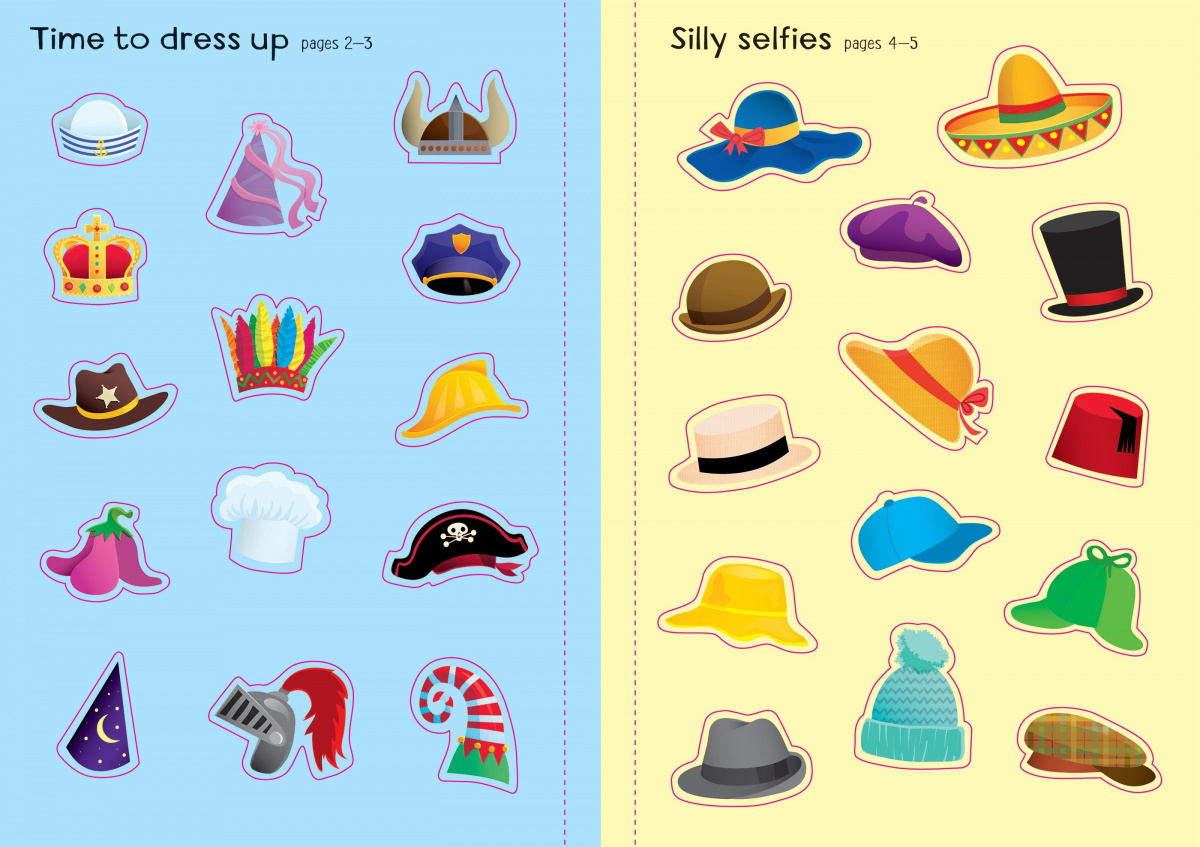 Little First Stickers Funny Hats - Jessica Greenwell, англ. мова (9781474986540) - фото 2