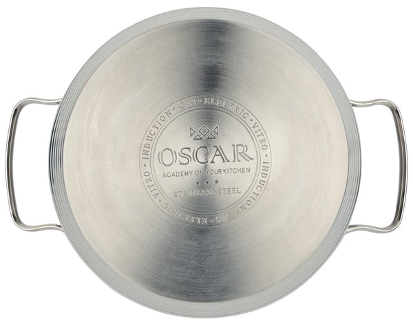 Каструля Oscar Grand, з кришкою, нержавіюча сталь, 24 см, 6 л (OSR-2001-24) - фото 2