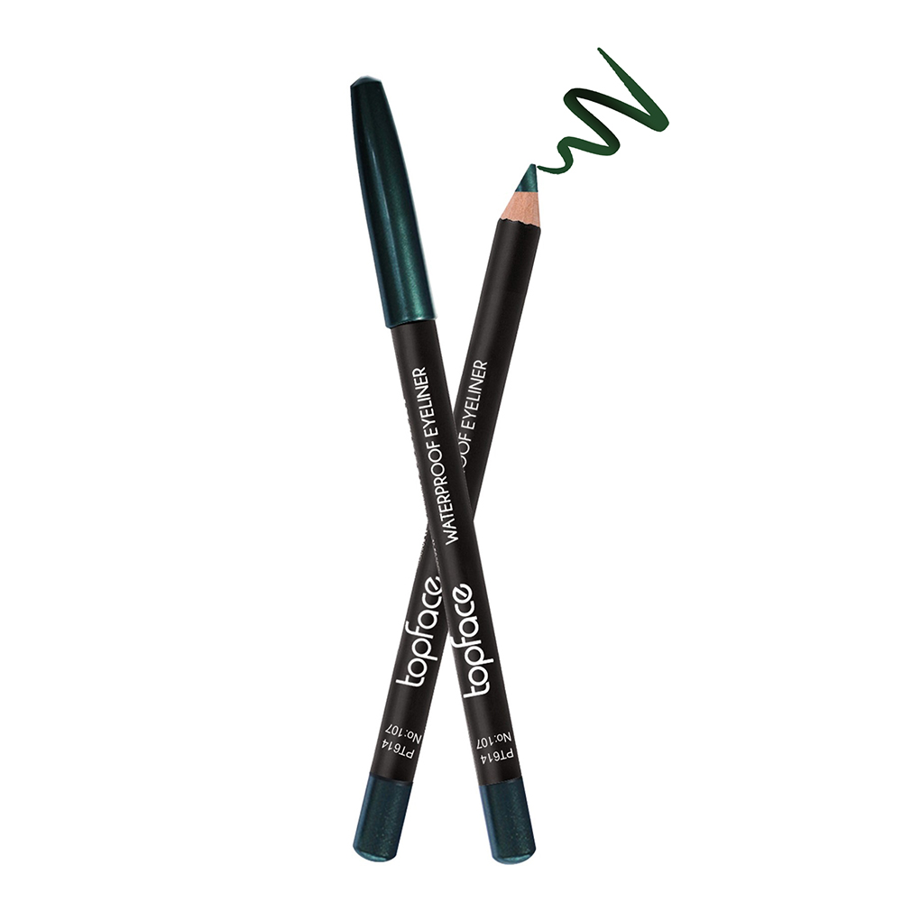 Олівець для очей TopFace Waterproof Eyeliner водостійкий PT614 відтінок 107, 1.14 г - фото 2