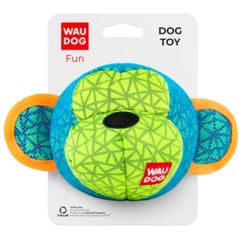 Іграшка для собак Waudog Fun мавпа, 16х10 см, блакитний (62032) - фото 1