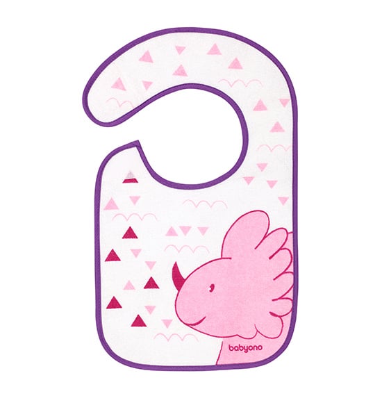 Слюнявчик-нагрудник махровый BabyOno Flavour Explorer, розовый (832) - фото 1