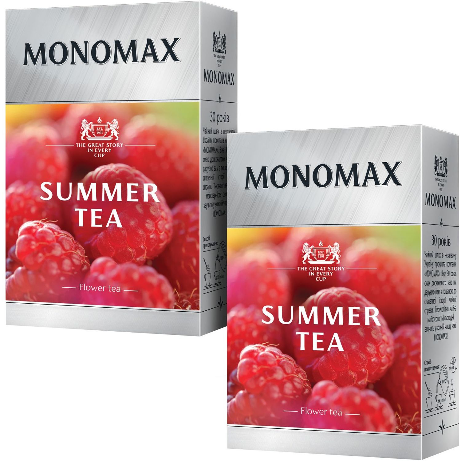 Набір фруктово-квіткового чаю Monomax Summer Tea 160 г (2 шт. х 80 г) - фото 1