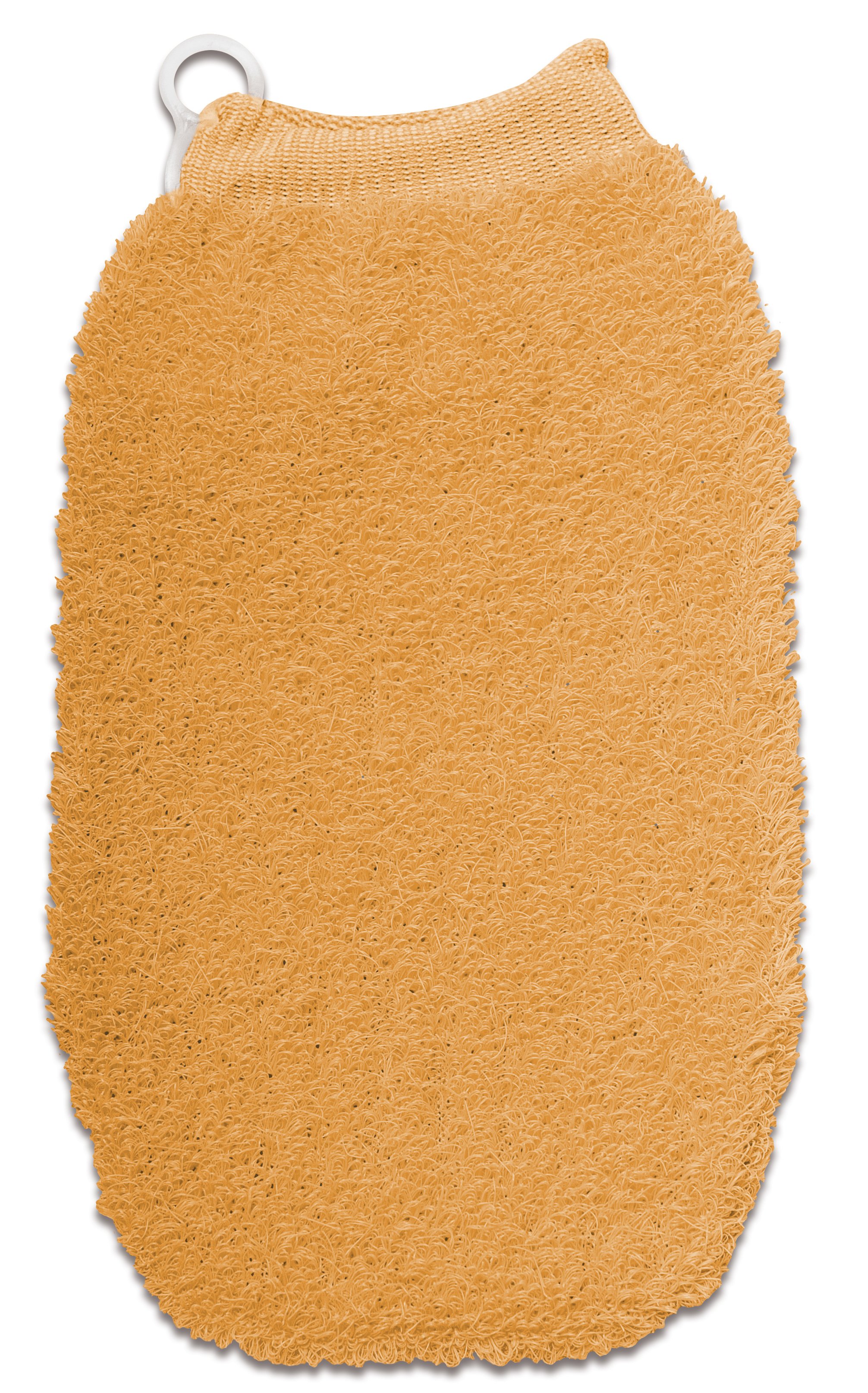 Мочалка банная массажная Titania Рукавичка, 22,5 см, оранжевый (9100 оранж) - фото 1