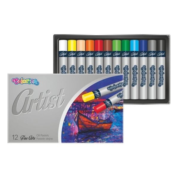Олівці пастельні Colorino Рremium Artist, на масляній основі, 12 кольорів, 12 шт. (65702PTR) - фото 1