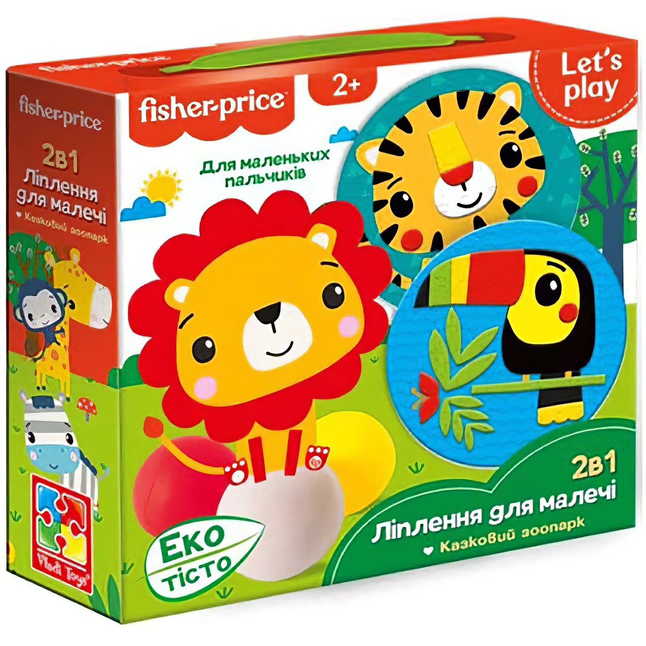 Набір для творчості Vladi Toys Fisher Price Казковий зоопарк VT4502-03 з екотістом - фото 1