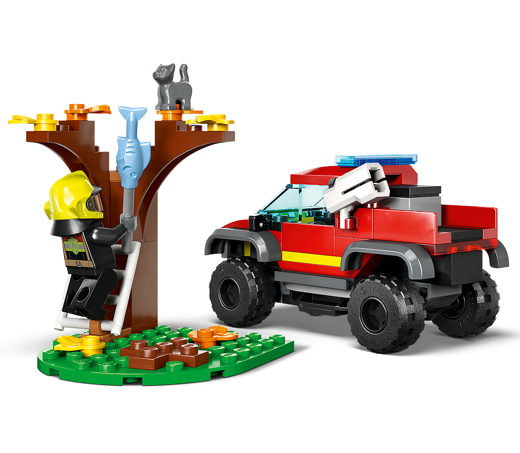 Конструктор LEGO City Пожарно-спасательный внедорожник, 97 деталей (60393) - фото 4
