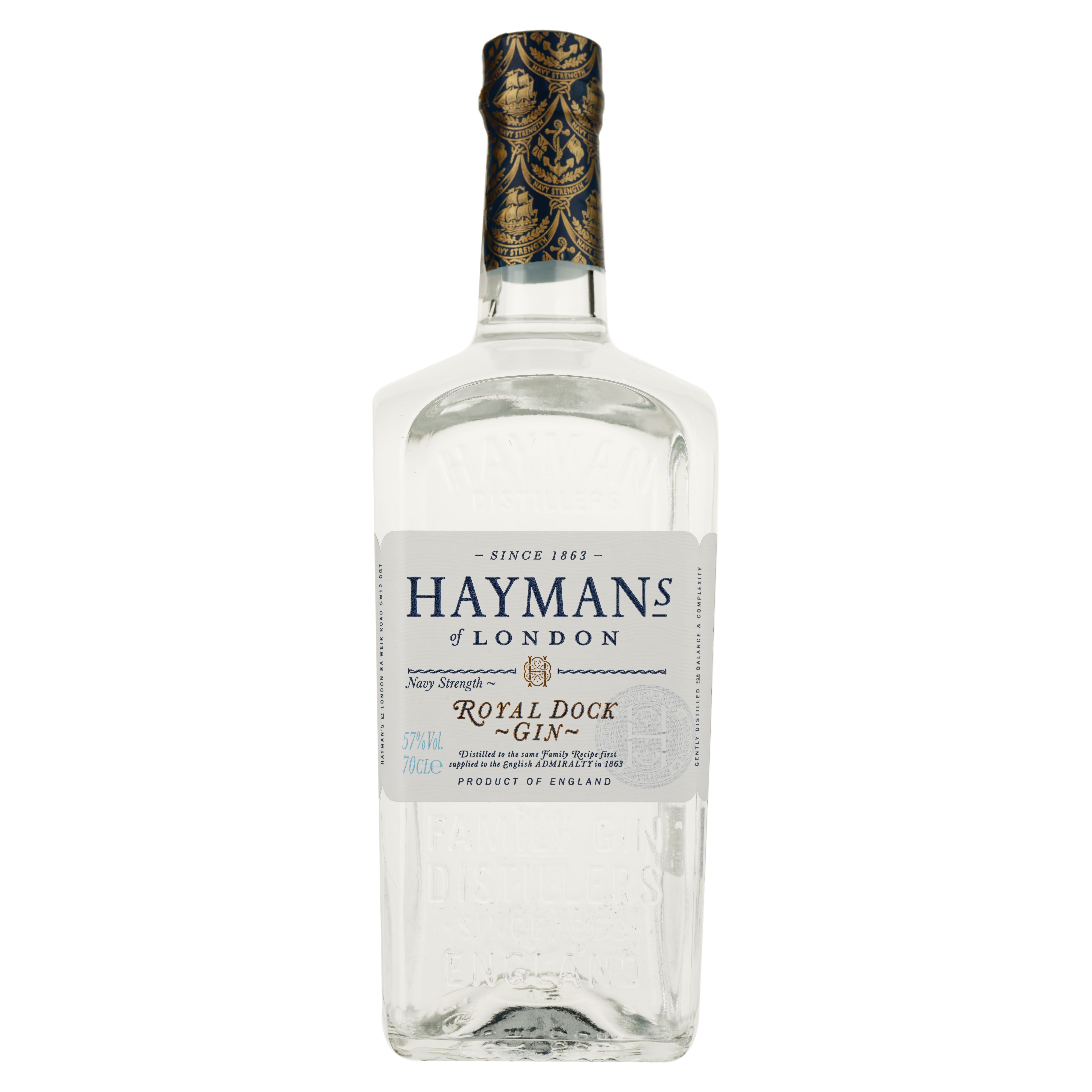 Джин Hayman's Royal Dock Gin, 57%, 0,7 л (728572) - фото 1