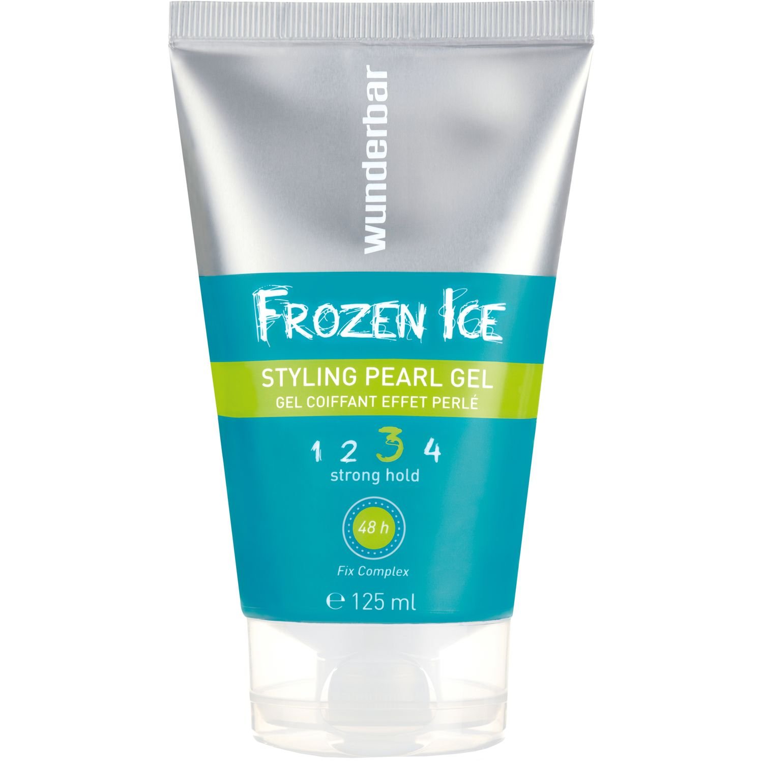 Гель для волосся Wunderbar Frosen Ice Styling Pearl Gel, для сильної фіксації з перламутровим блиском, 125 мл - фото 1