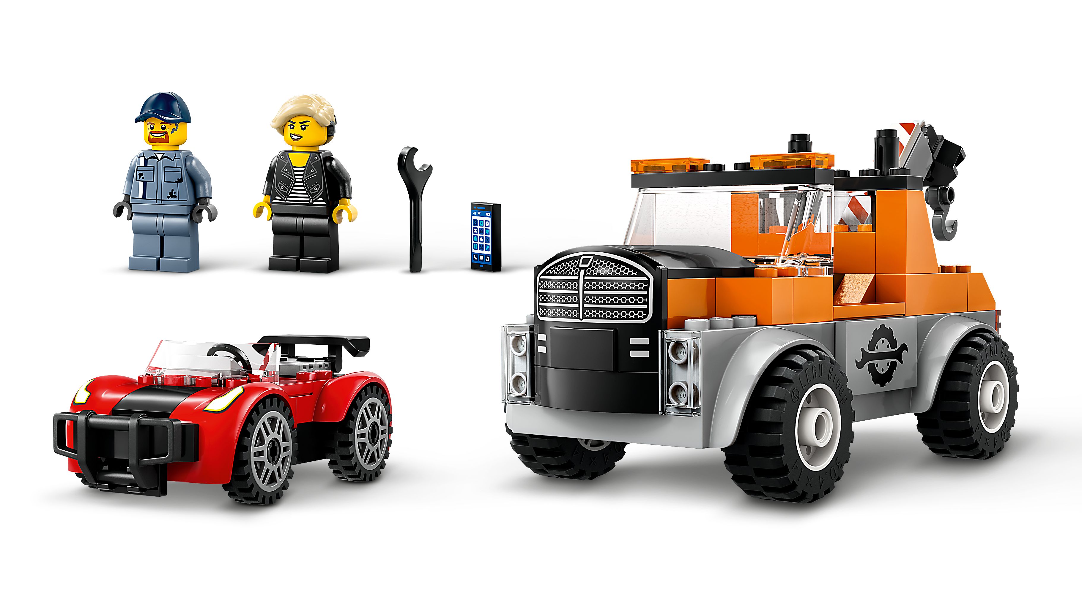 Конструктор LEGO City Эвакуатор и ремонт спортивных авто 101 деталь (60435) - фото 5