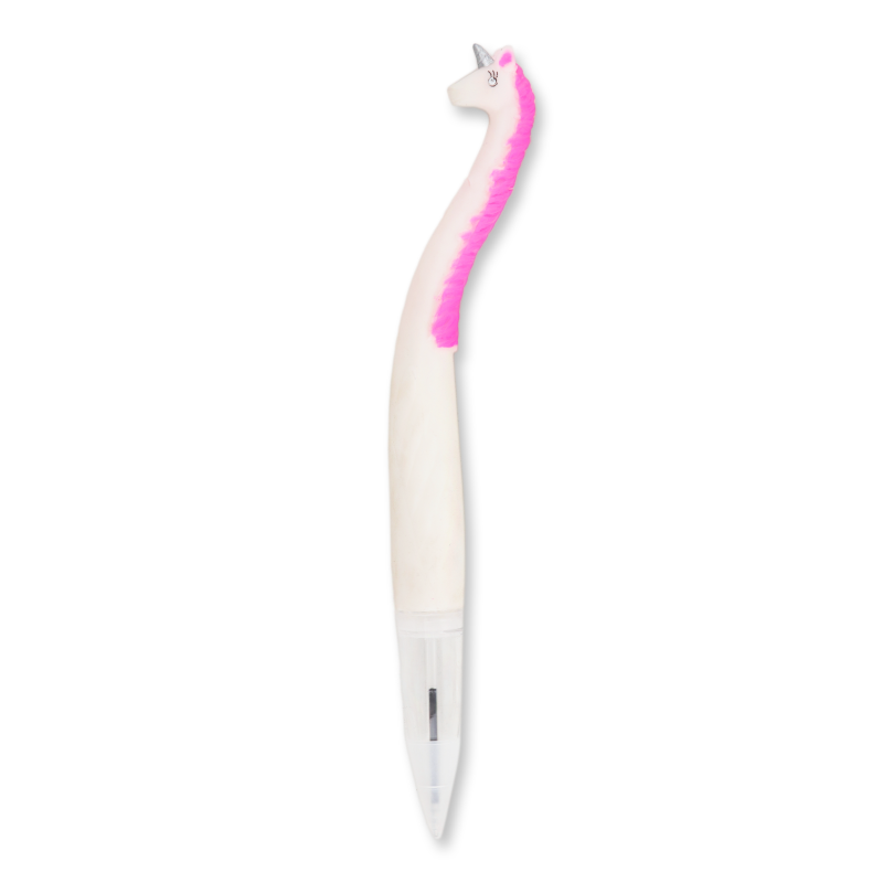 Ручка шариковая Offtop Единорог, белый (838778) - фото 1