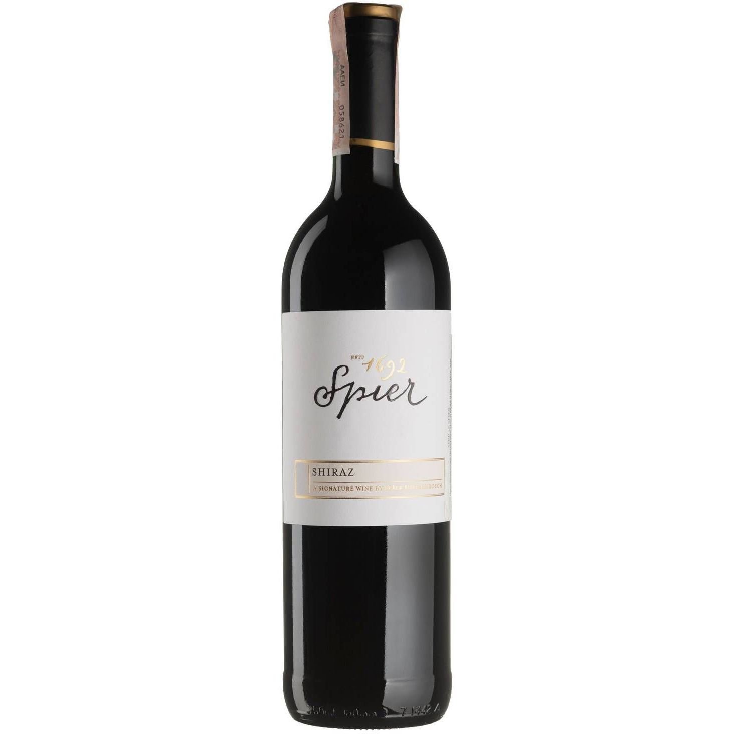Вино Spier Wines Shiraz Spier Signature, красное, сухое, 0,75 л - фото 1