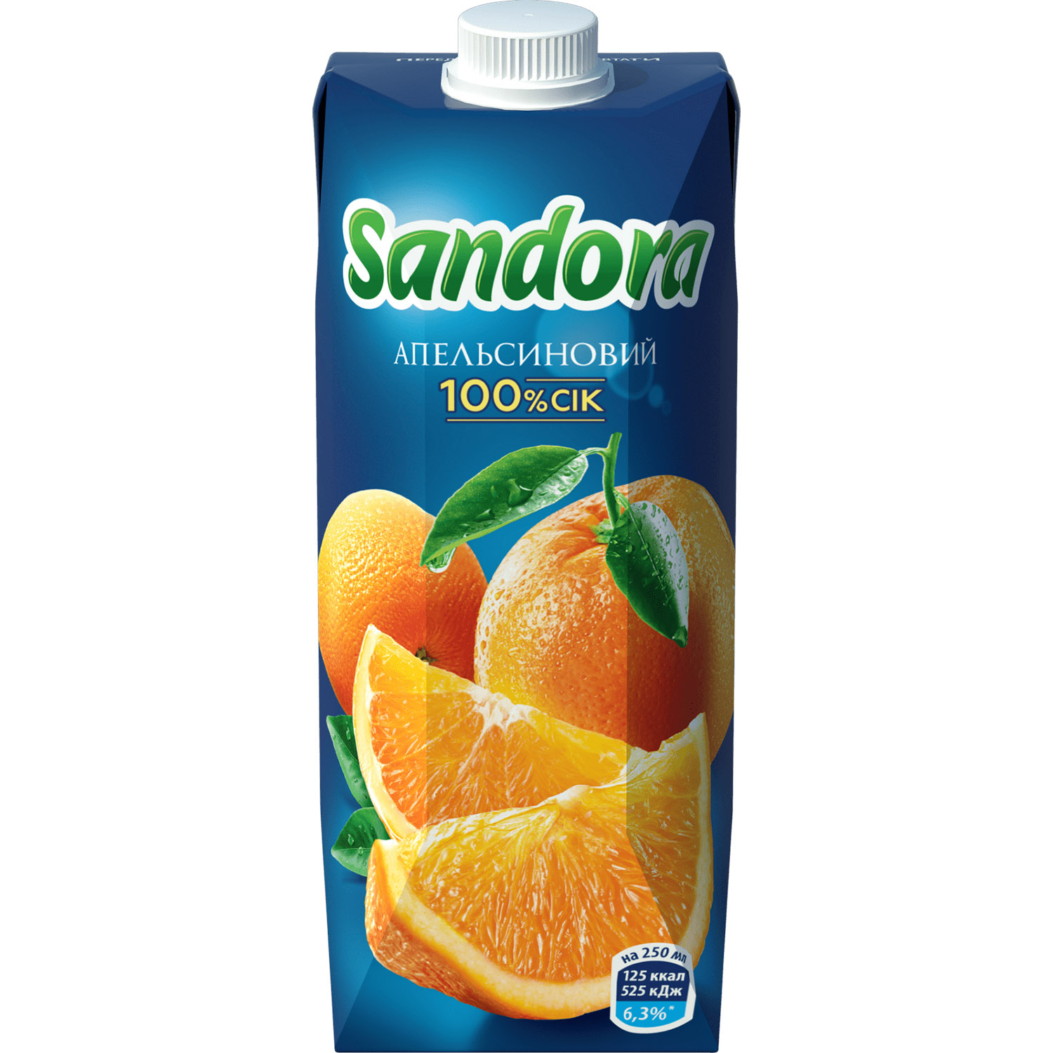 Сок Sandora Апельсиновый неосветлённый 500 мл - фото 1