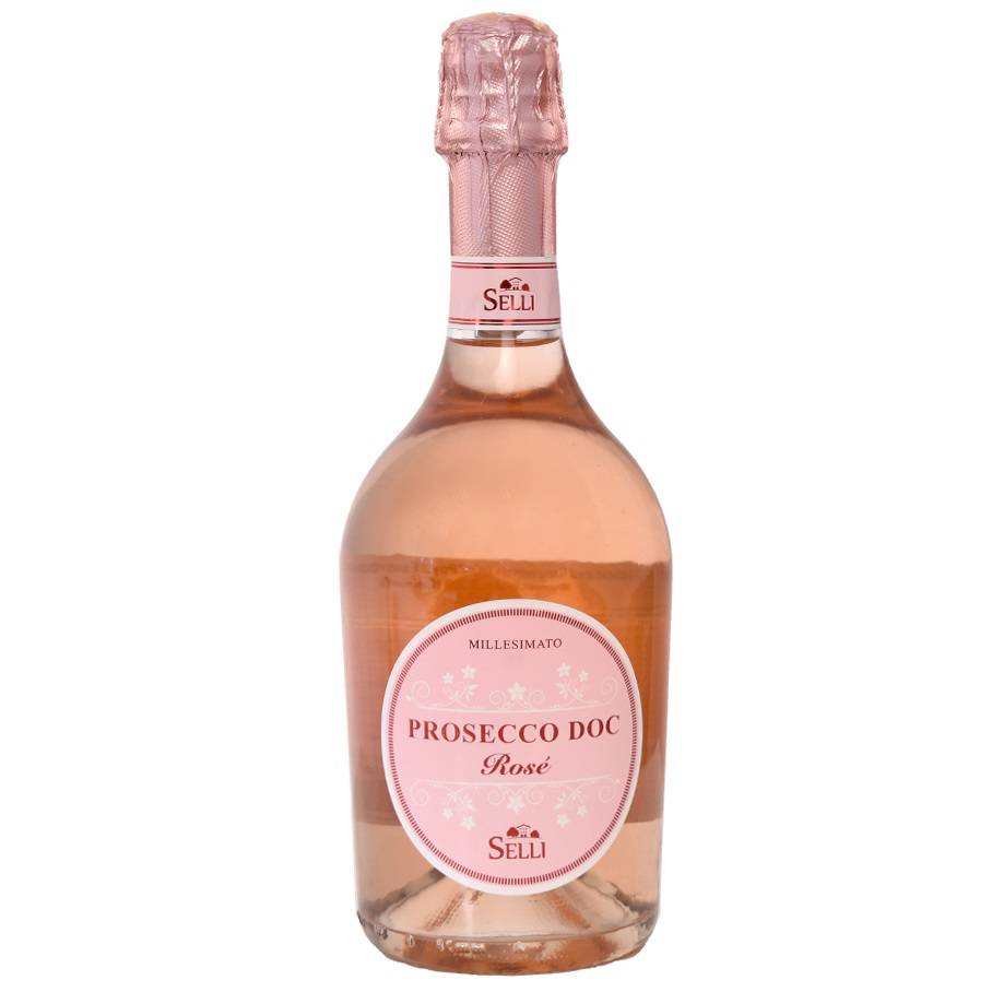 Вино ігристе Villa Selli Prosecco Spumante DOC Rose Extra-dry Millesimato, рожеве, екстра-драй, 0,75 л (8003905045376) - фото 1