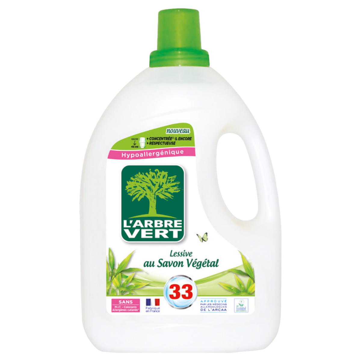 Жидкое средство для стирки L'Arbre Vert Растительное мыло, 1,5 л - фото 1