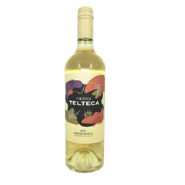 Вино Tierra Telteca Chardonnay, белое, сухое, 12,5%, 0,75 л - фото 1