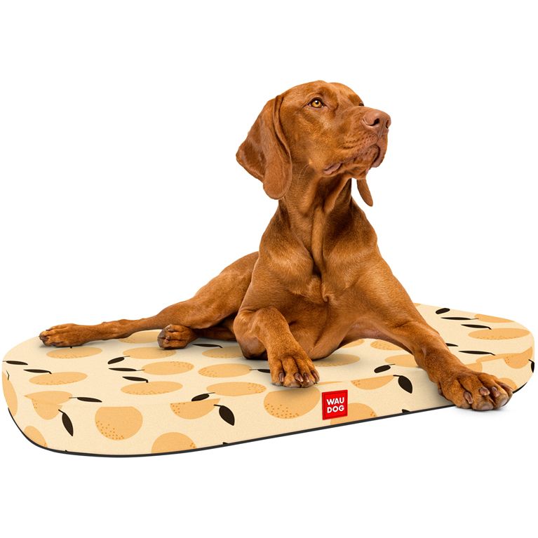 Лежанка для собак Waudog Relax, Апельсини, зі змінним чохлом, розмір L, 100х70 см (099-0105) - фото 2