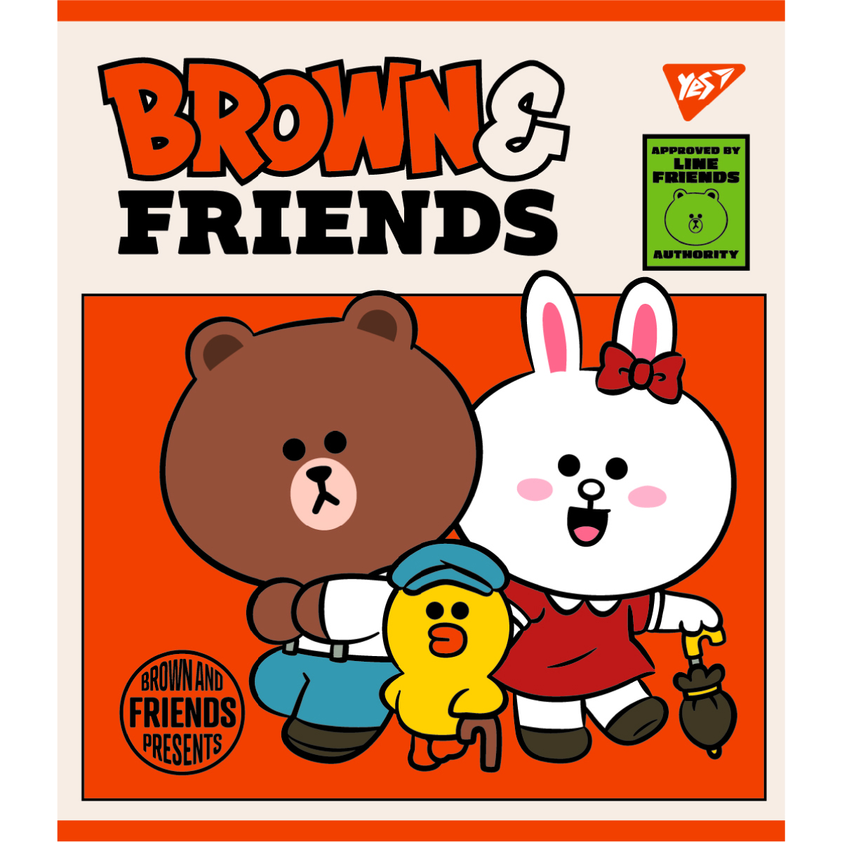 Набор тетрадей Yes Line Friends А5 в клетку 12 листов 10 шт. (766795) - фото 3