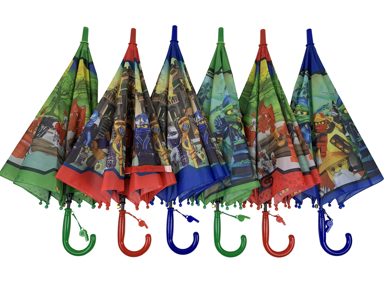 Дитяча парасолька-палиця напівавтомат Paolo Rossi 84 см різнобарвна - фото 6