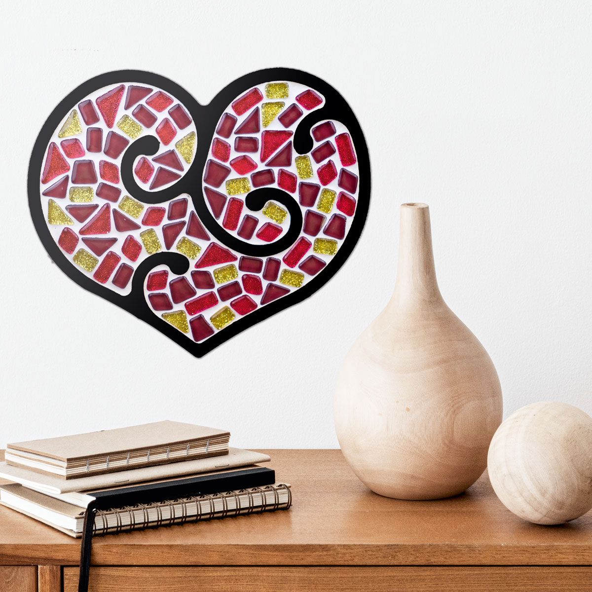 Набор для творчества Mosaaro Мозаика хрустальное стекло Сердце (MA2005) - фото 3