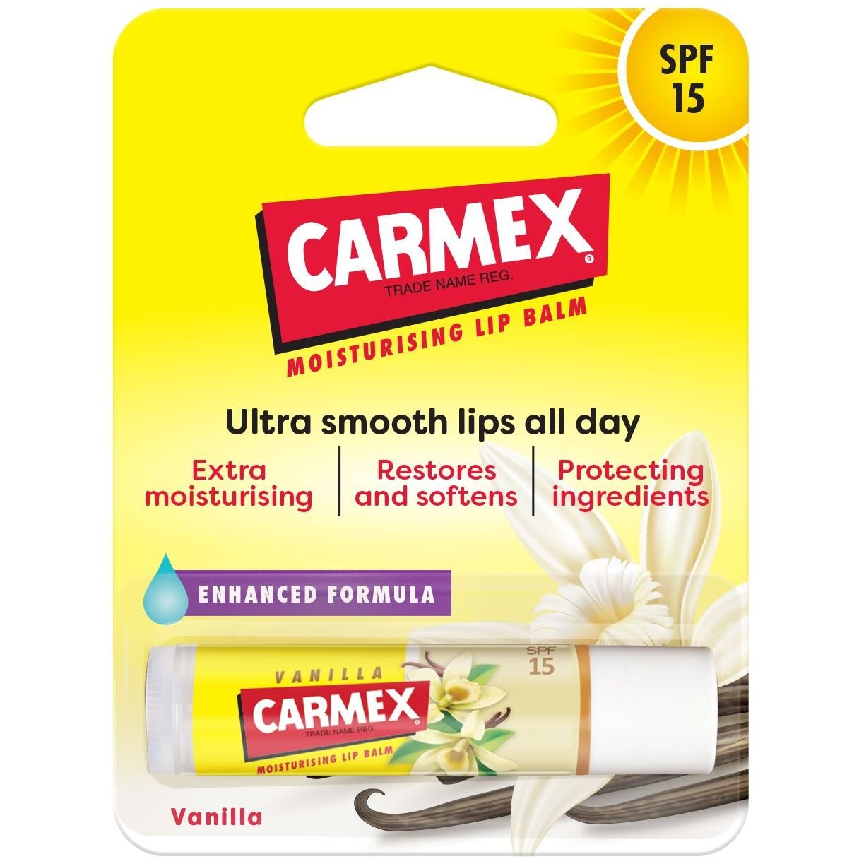 Бальзам для губ у стіку Carmex зі смаком ванілі 4.25 г - фото 1