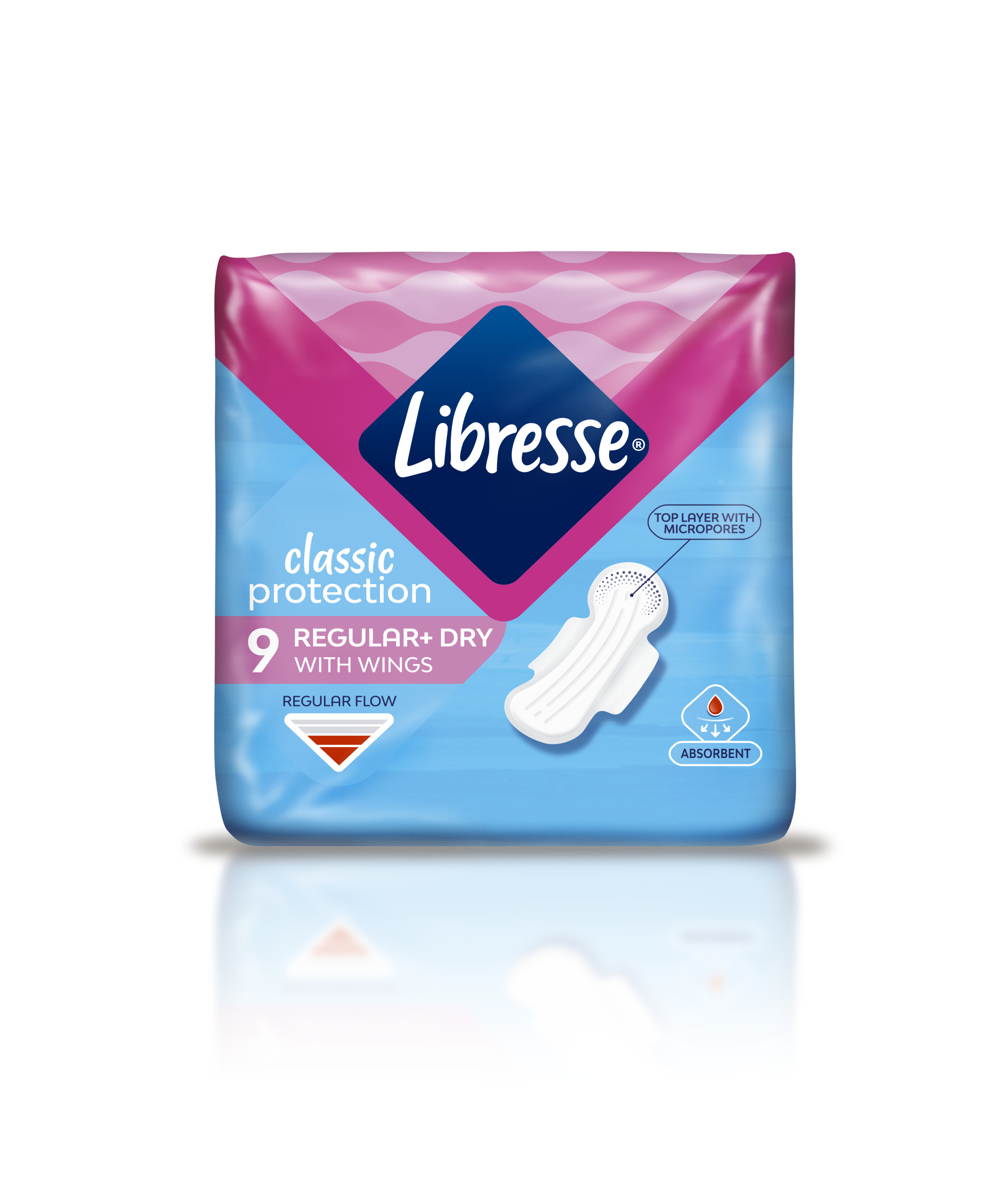 Гигиенические прокладки Libresse Classic protection regular dry, 9 шт. - фото 1