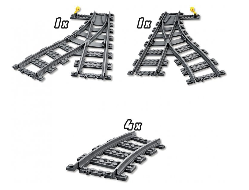 Конструктор LEGO City Залізничні стрілки, 8 деталей (60238) - фото 4