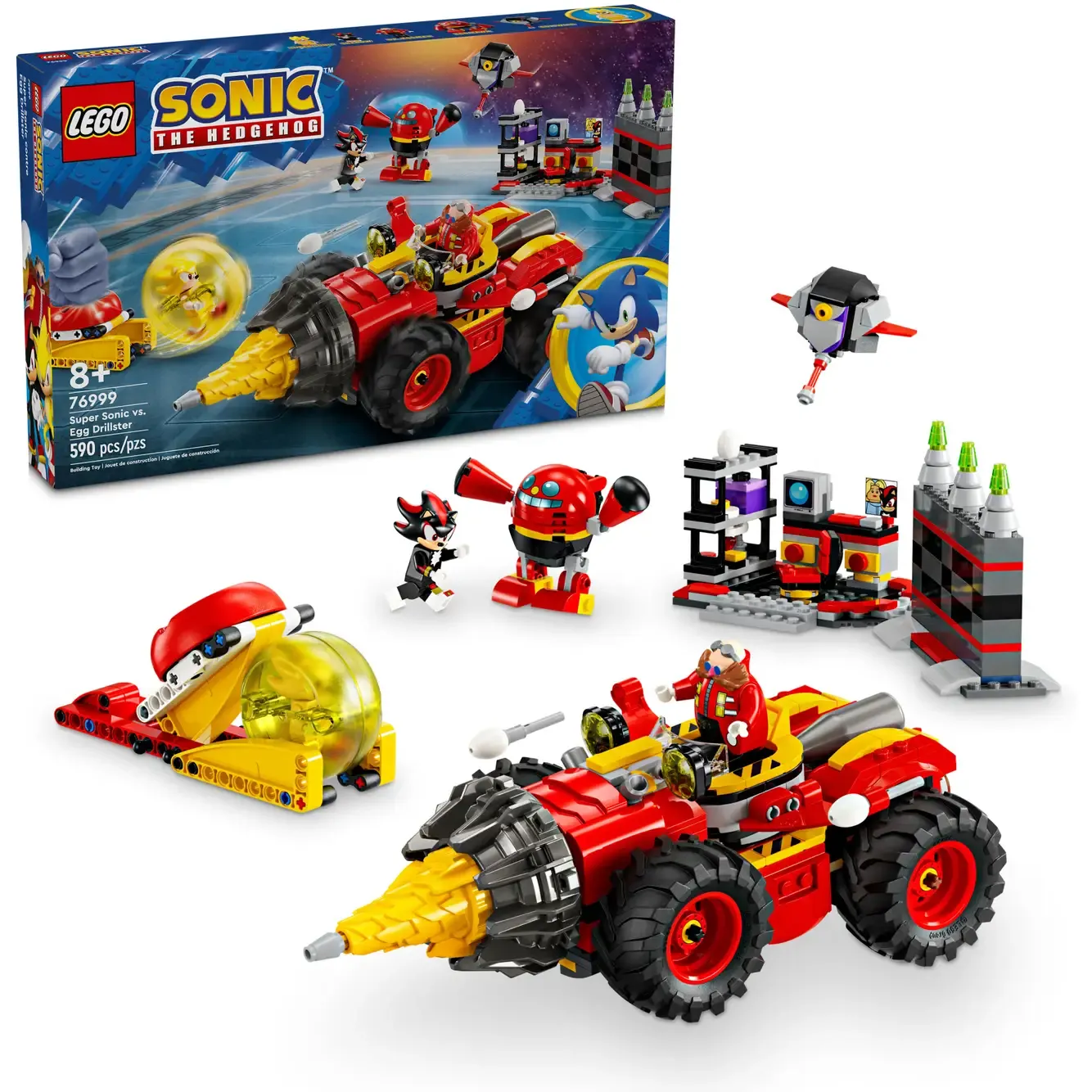 Конструктор LEGO Sonic The Hedgehog Супер Сонік проти Яйця-бурильника 590 деталей (76999) - фото 2