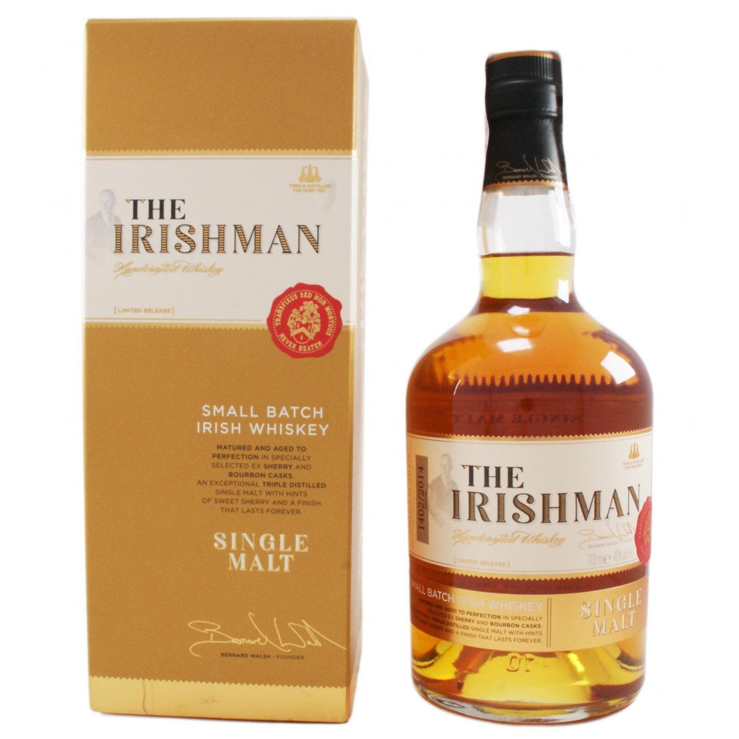 Виски The Irishman Single Malt Irish Whiskey, 40%, 0,7 л (522120) - фото 1