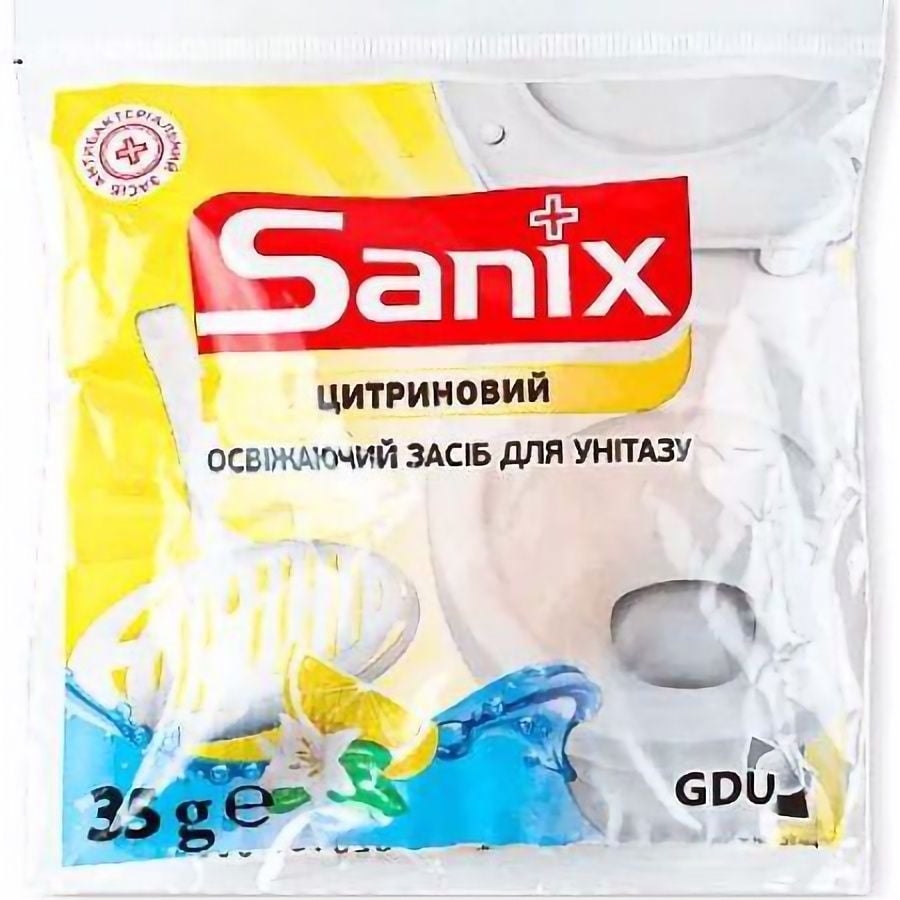 Освежающее средство для унитазов Sanix Цытрусовый 35 г - фото 1