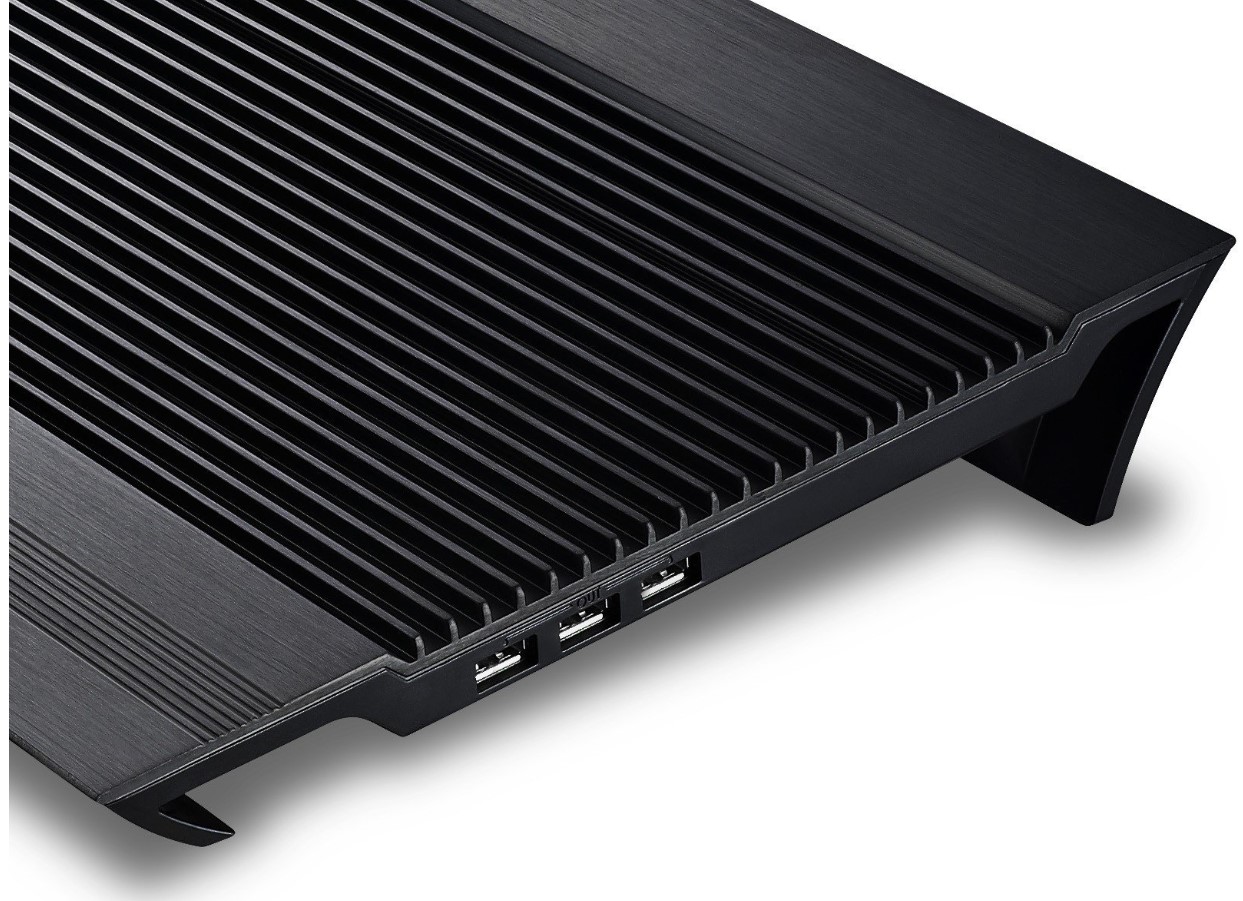Охолоджувальна підставка для ноутбука DeepCool Aluminum N-8 Black 15-17.3 дюймів  - фото 3