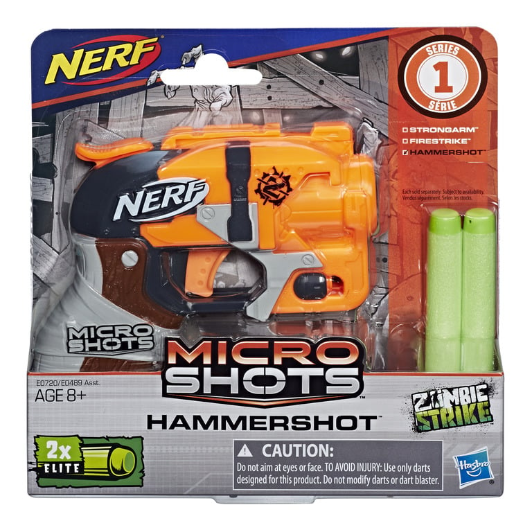 Бластер Hasbro Nerf Микрошот Hammershot SE1 (E0720) - фото 3