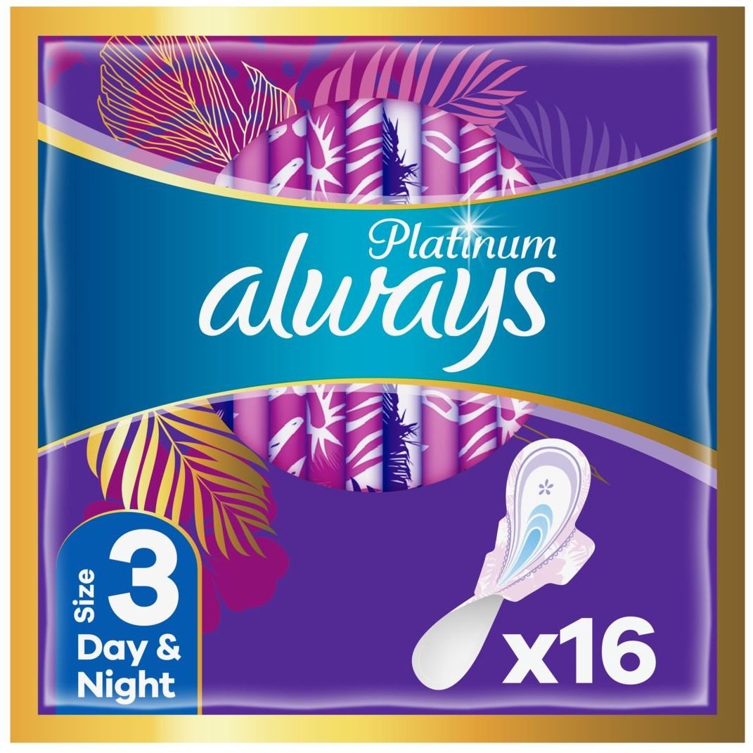 Гігієнічні прокладки Always Platinum Day & Night 16 шт. - фото 1