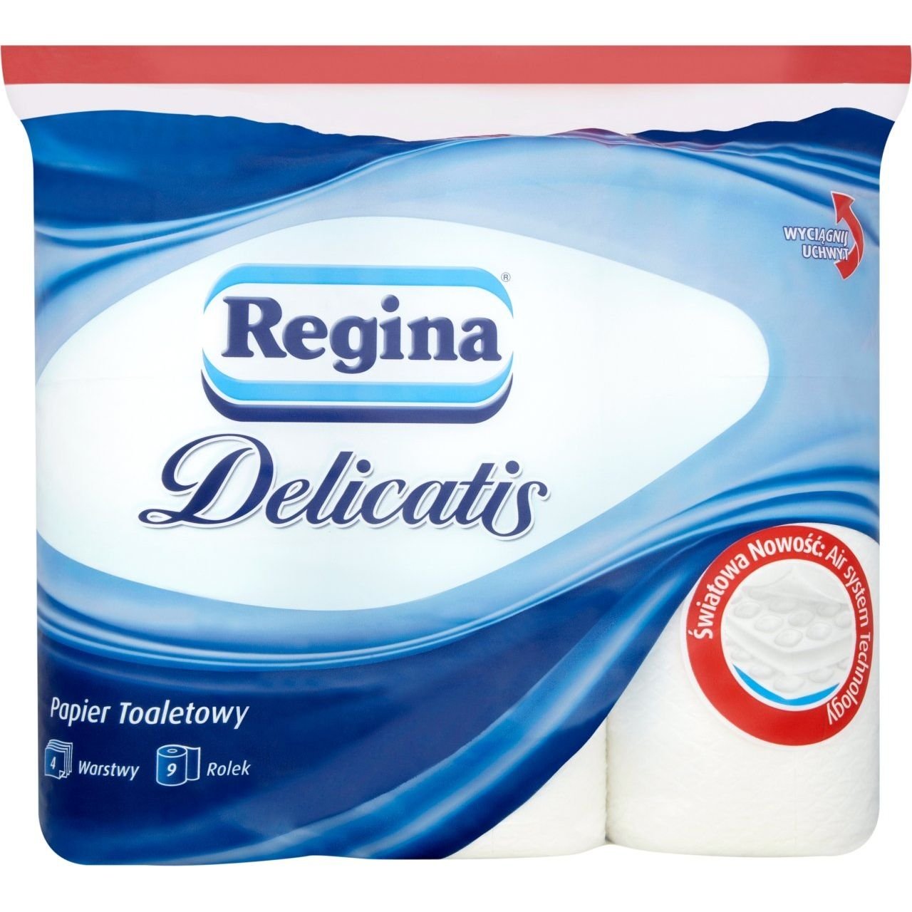 Туалетная бумага Regina Delicatis FSC Деликатная четырехслойная 9 рулонов - фото 1