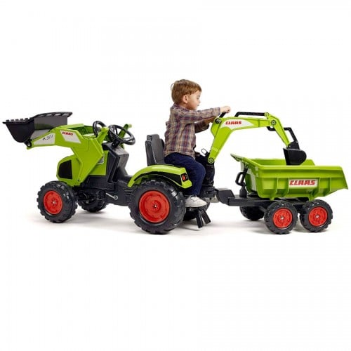 Дитячий трактор Falk Claas Axos 1010W на педалях, зелений (1010W) - фото 4
