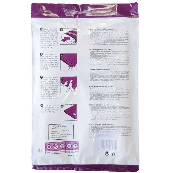Вакуумный пакет для одежды Stenson R26095 ароматизированный 50х60 см lavender (35244) - фото 2