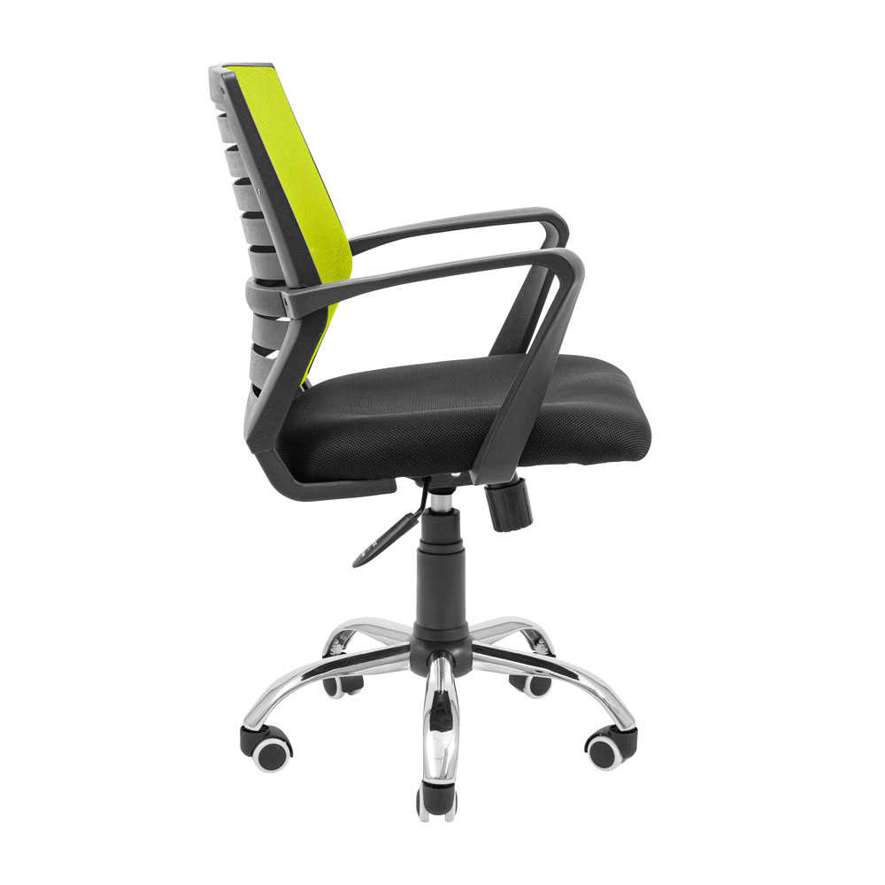 Кресло офисное Richman Флеш Ю Хром М-1 Tilt сетка черный + желтый (RCM-1124) - фото 3
