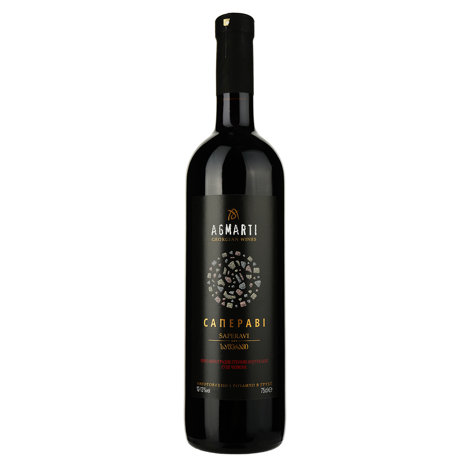 Вино Agmarti Сапераві, червоне, сухе, 13%, 0,75 л (34616) - фото 1